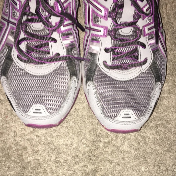 Asics Gel Venture 5 Gray & Purple T5NBQ - Picture 6 of 9
